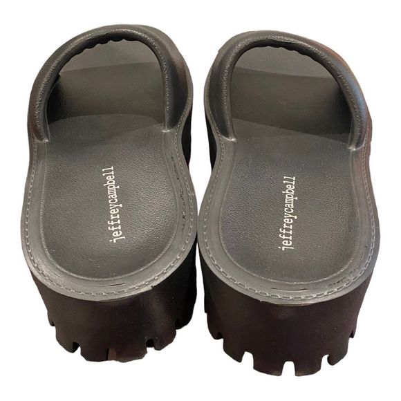 JEFFREY CAMPBELL Women's Summertime Black Slide Sandals NEW 6 7 8 9 10 - Picture 5 of 7